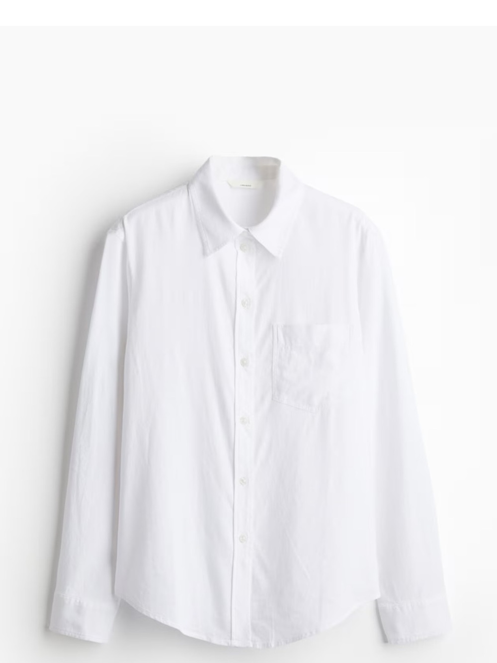 H&M White Button-Front Blouse